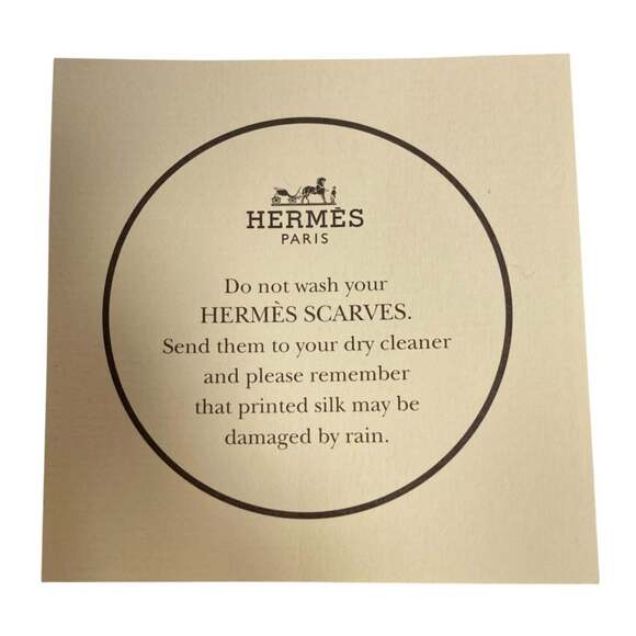 HERMES Blue Silk Scarf - Picture 8 of 8